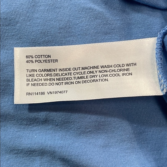 Prince Sky Blue Short Sleeve Graphic Tee Size L | NWT/Flaw - Picture 4 of 4